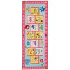 Relaxdays Tappeto per Bambini, Tappetone Animali Disegnati, 179 x 67 cm, Gioco della Campana, Colorato, Poliestere