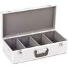 Perel Custodia CD, 80 CD, serratura a chiave, 2 chiavi, alluminio, 565 x 265 x 170 mm