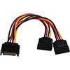 AKYGA AK-CA-31 - Cavo Adattatore SATA Maschio a 2 Prese SATA, 2 x 15 cm