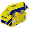 BLASETTI Scatola spedizioni Postal Box - L - 40 x 27 x 17 cm - giallo-blu - Blasetti (unità vendita 1 pz.)