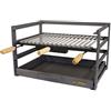 EL ZORRO Imex El Zorro Cassetto Barbecue con griglia, Nero, 72 x 41 x 35 cm, 71479.0
