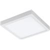 Eglo Plafoniera connect Led Fueva-c, plafoniera Smart Home, metallo colato, plastica, bianco, lunghezza 30 x 30 cm, dimmerabile, tonalità di bianco e colori regolabili