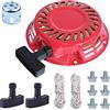 Adefol Avviamento a Strappo per Honda GX120 GX160 GX200 5.5HP 6.5HP, Avviatore Manuale + Coppa di Avviamento + Cavo + Viti Accessorio Motore Recoil Starter Kit 12 in 1