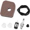eMagTech 1 set di filtri dell'aria per soffiatore foglia, kit di servizio 42411201800 compatibile con STIHL BG56 BG56C SH56C accessori filtro aria soffiatore foglie