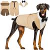 Hjyokuso Vestiti Per Cani, Abito Smoking Per Cani, Papillon Cane, Costume Cane Per Cani Di Taglia Piccola Media Grande, Vestito Natale CaneVestito Cane Per Compleanni Matrimoni e Halloween - (S-2XL)