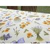 PAGO POCO Tovaglia Rettangolare Disegno Lavanda e Girasole in Tutte Le Misure 100% Cotone Made in Italy Novita' 2021!!! (140x180)