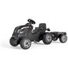 Smoby (TG. taglia unica) Smoby - Trattore Farmer XL Black + Rimorchio - Trattore a Ped