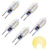 Y.W.Licht Lampadina LED G6.35 3W AC/DC12 V bianco caldo 3000K attacco lampada YW luce lampadina 360 gradi attacco bispina come 30W per lampada da scrivania illuminazione paesaggio (5 pezzi non dimmerabile)