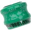 vhbw NiMH Batteria a bottone di ricambio 3 pin tipo V80H 80mAh 2,4V compatibile con batterie compatibile con modellismo, luci solari ecc.