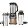 Sencor frullatore SBU787 tritatutto da cucina elettrico, tritaghiaccio con 8 lame in acciaio inox, 7 programmi preimpostati, capienza di 1,5L e bicchiere per frullati sottovuoto da 0,7L(Champagne)