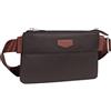 Hexagona POP-Hexagona Paris-Marsupio-da Donna-Testa di moro-in Nylon-1 cinturino regolabile in vita-Marsupio-Marsupio-Marsupio Donna, Marron Foncé, L:22,5 x h:12,5 x P:2 cm-176949-2000-TU