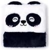 Puckator Quaderno con Copertina in Peluche - Panda - Animali Dolci - Fluffies