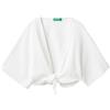 United Colors of Benetton Coprispalle 139GC601C Maglione Cardigan, Bianco Panna 701, 160 cm Bambina