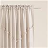 ROOM99 Chloe - Tenda con nastro arricciato, 140 x 280 cm, larghezza x altezza, semitrasparente, decorazione moderna, per soggiorno, camera da letto, colore beige chiaro, 1 pezzo