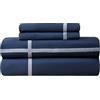 Sonive Set Copripiumino in Microfibra - 135 x 200 cm / 50 x 80 x 1, Tartan Blu Navy