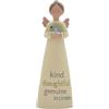 Feather & Grace Angelo della nascita dipinto a mano, statuetta decorativa in resina con dicembre, perfetta decorazione per soggiorno, libreria, scrivania, regalo per amici e familiari, multicolore