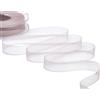 Furlanis Velo Organza, Nastro Decorativo, Tessuto Italiano-Rosa Cipria, 15 mm x 50 m