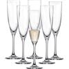 SCHOTT ZWIESEL Bicchiere da champagne Classico (set di 6), classici bicchieri da champagne con punta a spuma, bicchieri in cristallo Tritan lavabili in lavastoviglie, Made in Germany (art. 123657)