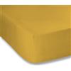 Bianca Plain Dyed Mustard Lenzuolo inferiore 160x200 100% cotone percale