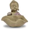 Zen Light Statua, Resina, Rosa & Beige, H 10,5