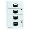 Bisley Home Armadio PFA, 4 cassetti universali, in metallo, 696, bianco traffico, 40 x 41,3 x 67,2 cm