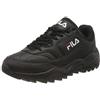 Fila Overtake Men, Sneaker Uomo, Nero Blackxblack, 47 EU