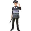 Smiffys Kit da agente di polizia, Costume senza maniche, cappello e manganello Halloween