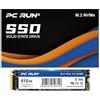 Pc Run - SSD 512GB M.2 NVMe PCIe Gen 3x4 SSD Interno M.2 2280 - Velocità di lettura/scrittura fino a 2.150/1.300 MB/s SSD compatibile con Laptop e Pc Desktop