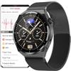 DigiKuber Smartwatch ECG, 1,39 Pollic Smart Watch Impermeabile con Pressione Sanguigna, SpO2, PPG,Frequenza Cardiaca, Promemoria Messaggi e Chiamate per Android iOS