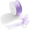 CHUQING Nastro decorativo in chiffon lilla viola, 38 mm x 22 m, per regali di nozze