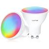 LUTW Lampadine Smart Alexa GU10, Dimmerabile Lampadina Smart GU10 5W, Compatibile con Alexa/Google Home, 450LM Faretti Lampadina WIFI GU10, RGB & 2200K-6500K Bianco Freddo Caldo, 2 Pezzi