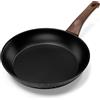 Innerwell Padella Antiaderente 28 cm, Padelle Induzione, Nero
