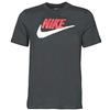 Nike M NSW Tee Brand Mark, T-Shirt Uomo, Black/University Red/(White), XL-T