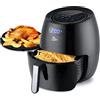 Uten Friggitrice ad Aria 6,5 Litri, Due Tipi di griglie, 1800W, Friggitrice Senza Olio con 8 Programmi, Air Fryer XXL, LED Touch Screen, 32 Ricette PDF, Senza PFOA&BPA