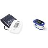 A&D Medical UA-651BLEISO Pressione sanguigna del braccio superiore con Bluetooth + A&D Medical UP-200 Pulsossimetro, Monitor dell'Ossigeno nel Sangue Approvato CE