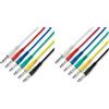 Adam Hall Cables 3 Star IPP 0060 - Set di 12 cavi patch jack mono da 6,3 mm, 0,60 m