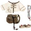 niannyyhouse Vestiti per bambole di peluche, 20 cm, cappotto, pantaloni, abiti, scarpe, accessori, Hanfu, 20,3 cm