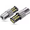 Car Passion Compatibile con Fiat Ford Opel Volkswagen BA15S P21W Lampadine Luci Led RETROMARCIA e STOP Auto CANBUS 6000K Bianco Ghiaccio 15 Led SMD Coppia Lampadine Parcheggio Posteriori NO ERRORE