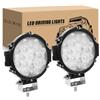 RIGIDON 5D Faro da Lavoro Led, 2Pcs 18 cm 7 Pollici 51W Spot Luci di Lavoro a Led, Faretti Fendinebbia 12V 24V 6000K per Fuoristrada Offroad Auto Trattore Escavatore Camion SUV ATV 4x4, Nero Rotondo