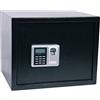 MICEL - 13388 - Cassaforte con serratura elettronica, impronta digitale e chiave di sicurezza, con 4 batterie AA e due chiavi, colore: nero, 350 x 250 x 250 mm
