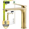 AquaSu 'aquaSu® 795739 - Rubinetto per lavabo Orva in bronzo, con ugello per risparmiare acqua, posizione dell'acqua fredda a risparmio costi, tipo 1 1/4, valvola del gambo