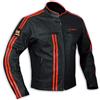 A-Pro Giacca moto pelle Protezioni omologate Custom Naked Vintage Retro' Arancione S