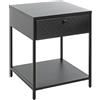 HAKU Consolle nero, metallo - Dim.: L 40 cm x A 53 cm x P 40 cm, Stile: Moderno