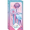 Janod - Magic Ocean - 3 Bacchette Magiche Sirena Fai-da-Te - attività Manuale per Bambini - Kit attività Creative - con Nastri, Perle e Paillettes - Universo della Magia - dai 7 Anni in su - J09135