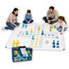 alldoro 60060 Garden Ludo, Gioco da Tavolo XXL per Esterni con 16 pedine e Dadi, Ludo Gigante, Gioco per Bambini a Partire dai 3 Anni e Adulti