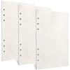 DecorDwell 135 Fogli Ricarica di Carta A5 Formato 6 Fori, Vergini Fogli Mobili Ricarica di Carta per Agenda Filofax A5 Bullet Taccuino da Viaggio, per Appunti, Agende, Planner, Diari, Schizzi (Punteggiato)