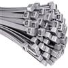 HORZEFIX Fascette stringicavo 100 pezzi grigio lungo stabile resistente ai raggi UV fascette universali 2,5/3,6/4,8/7,6 larghe