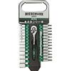 WIESEMANN 1893 Set cricchetto e bussole da 28 pezzi 1/4″ | WIESEMANN | lega acciaio in cromo e vanadio | con attacco | prolunga da 100 mm | 8 mm - 32 mm | con bocca esagonale