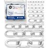NietFullThings Catena acciaio inox A4 V4A AISI 316 Ø2 mm maglia corta 6 m - DIN 56856 / DIN 766 / DIN 763 - confezione 1 pz