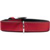 HUNTER Collare Softie, 50rosso/Nero, Salilpelle